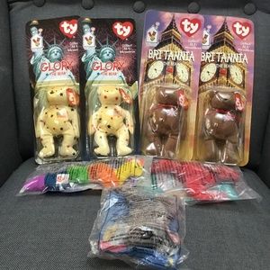 7 unopened Teanie Beanie Babies